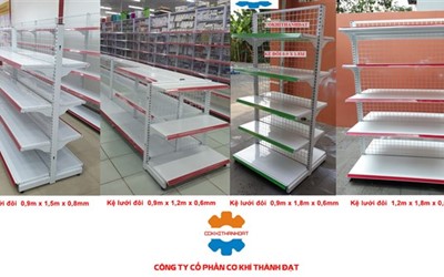 Địa chỉ cung cấp kệ siêu thị giá rẻ - Cơ khí Thành Đạt Việt Nam
