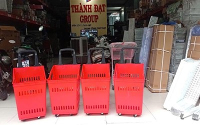 Giỏ nhựa siêu thị đa năng, độ bền cao giá rẻ 
