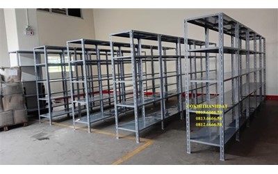  Lắp đặt kệ sắt V lỗ cho CTy Điện Quang tại TPHCM 