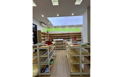 NHỮNG MẪU KỆ GỖ KHUNG SẮT ĐƯỢC ƯA CHUỘNG NHẤT 2025