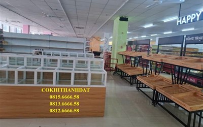 Dự án lắp đặt kệ gỗ trưng bày hàng hóa tại Hà Nội
