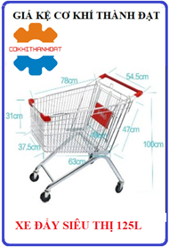 Xe đẩy siêu thị 125L